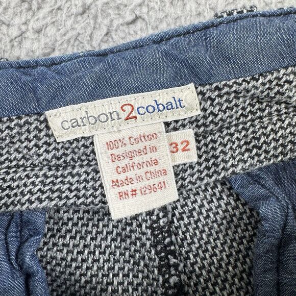Carbon 2 Cobalt Pants Mens 32x30 Gray Knit Casual Dress Straight Textured - Picture 3 of 10